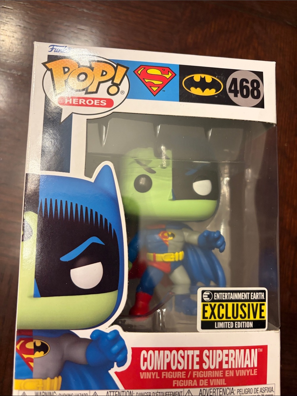 Funko Composite Superman Pop! Vinyl Figure - Green, Blue, Red